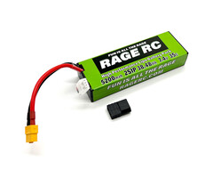 RGRLP52002S35T - 5200mAh 2S 7.4V 35C Hard Case LiPo Battery with XT60 Connector & TRX Adapter
