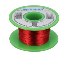 MWIRE26 - BNTECHGO 26 AWG Magnet Wire - Enameled Copper Wire - Enameled Magnet Winding Wire - 4 oz - 0.0157" Diameter 1 Spool Coil Red Temperature Rating 155℃ Widely Used for Transformers Inductors