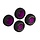 ARA-1570 - dBoots 'FORTRESS' Glued Tire Set, Purple (2 Pairs)