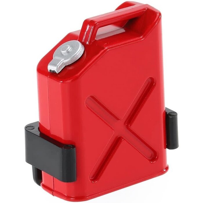 NBT-001 - Share Goo 6PCS RC Plastic Decoration Accessories Tool Set Kit Compatible with 1/10 Scale RC Rock Crawler 4WD D90 D110 SCX10 Wraith, Include Gas Can, Winch, Jack, Shovel, Axe, Pry Bar, Red