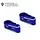 X003QX7KMP - TREAL Aluminum 7075 Servo Horn 25T Steering Servo Arm (2pcs) for 1/18 TRX4M Defender Bronco K10 F150, Blue
