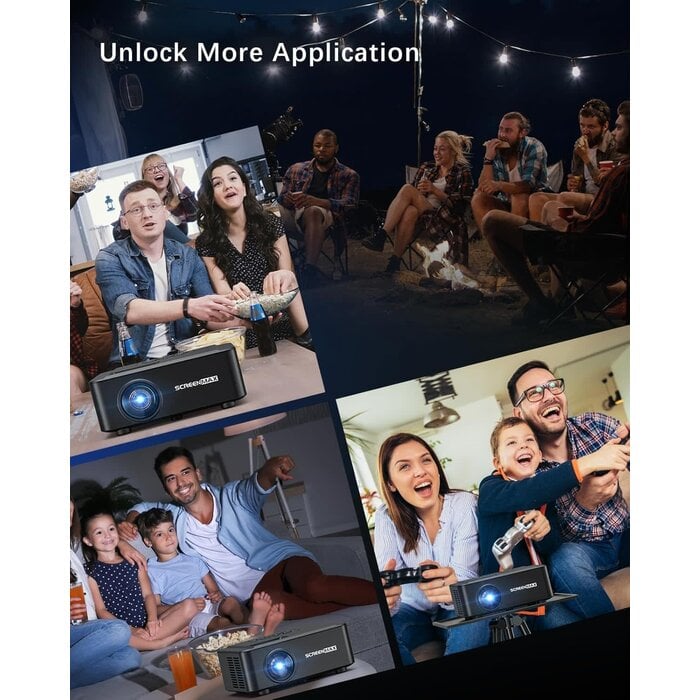 AK-67 Projector: 5G WiFi, DVD, Bluetooth 5.1, 50% Brighter Display