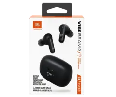 JBL JBLVBEAM2BLKAM - JBL - Vibe Beam 2 True Wireless Earbuds - Black