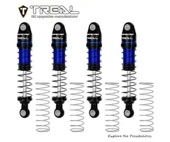 TREAL X004CQY2HL - TREAL TRX4M Shocks 59MM Oil-Damper Long Travel Threaded Shock Absorber Upgrades for 1/18 TRX-4M TRX-4MT, Blue