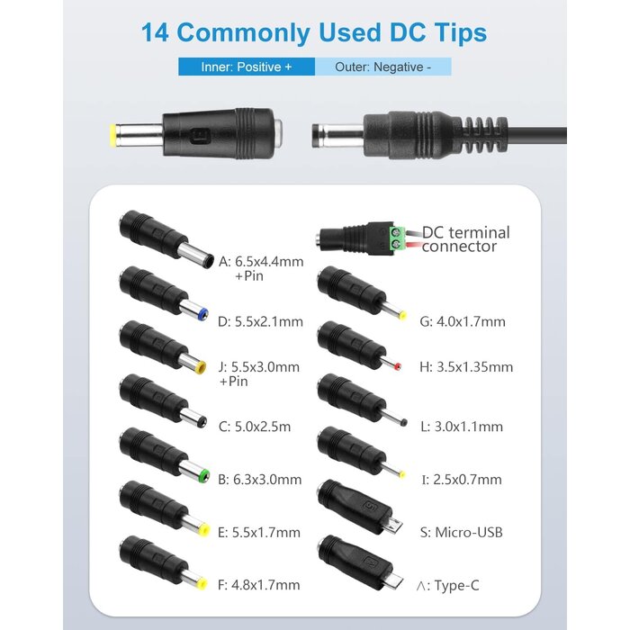 ALITOVE 36 Watt 24V DC Power Supply 1.5A 1A AC Adapter, for LED Strip Light CCTV Camera Diffuser Humidifier Speaker Air Cleaner, Compatible with 24Volt 1000mA 800mA 500mA Devices, with 5.5 x 2.1 mm Tip.