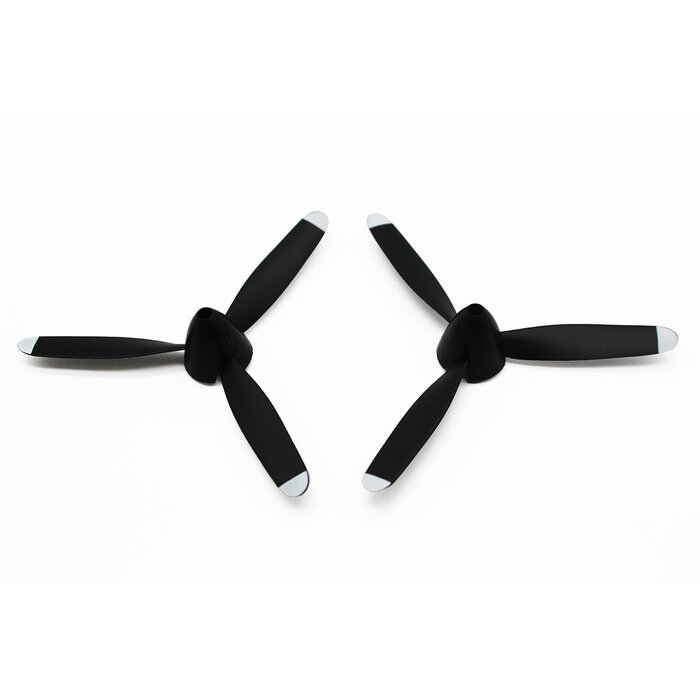 RageRC RGRA1378 - 3-Blade Prop with Spinner (2); FW-190 (WarBirds)