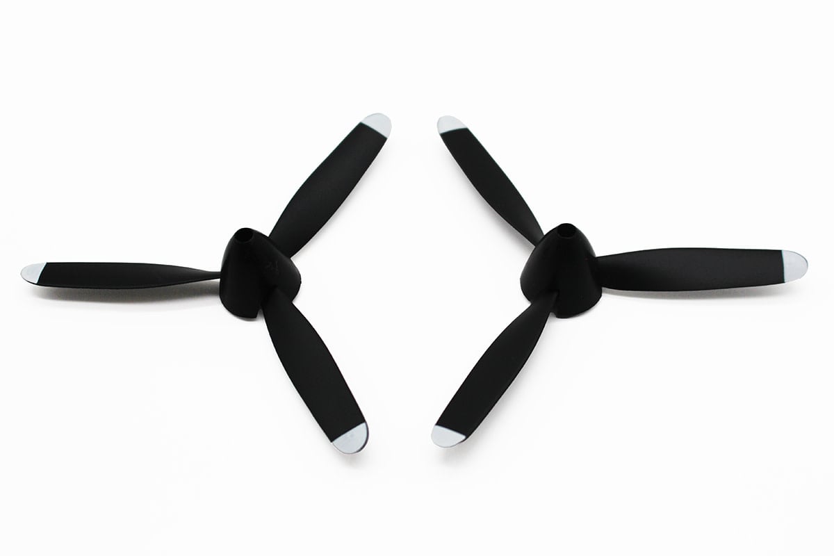 RageRC RGRA1378 - 3-Blade Prop with Spinner (2); FW-190 (WarBirds)