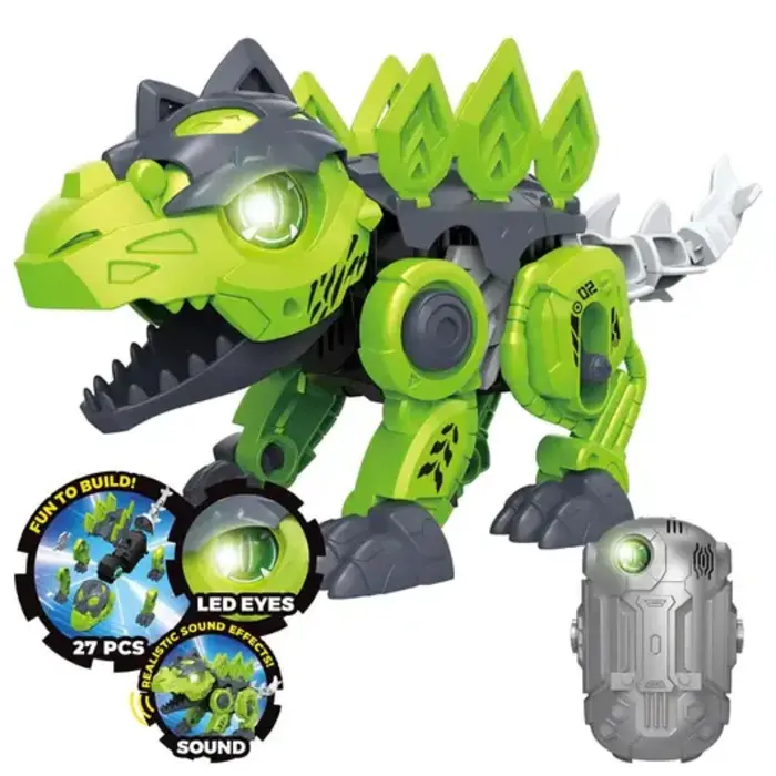 TOY-DINOTECH-GR - Flipo Stegosaurus Dino Tech Build-It Kit