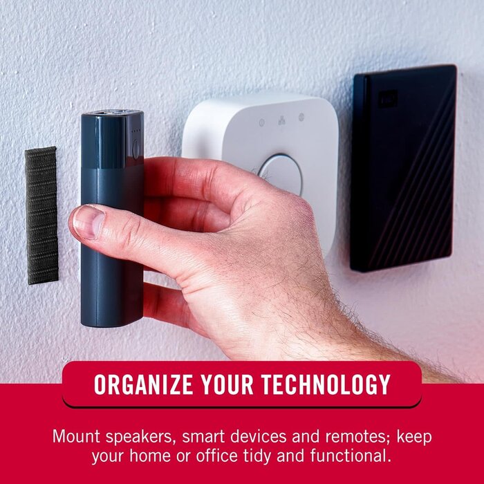 VEL90075 - VELCRO Brand Sticky Back Strips with Adhesive | 4 Count (Pack of 1) | Black 3 1/2 x 3/4 In | Hook and Loop Fasteners for Home Organization, Classroom or Office