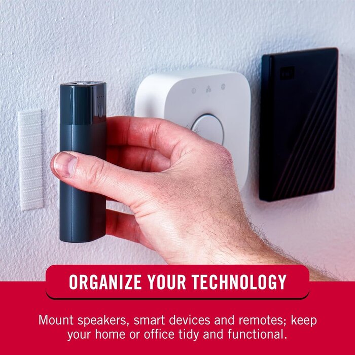 VEL90076 - VELCRO Brand - Sticky Back Hook and Loop Fasteners | Perfect for Home or Office | 3 1/2in x 3/4in Strips | Pack of 4 | White