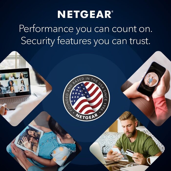R6700AX - NETGEAR 4-Stream WiFi 6 Router (R6700AX) – Router Only, AX1800 Wireless Speed (Up to 1.8 Gbps), Covers up to 1,500 sq. ft., 20 Devices – Free Expert Help
