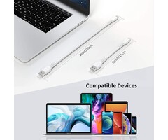 LIGHTNING-1FT - ULIFTUS 1ft iPhone Charge Cable Short, 5Pack USB to Lightning Cord for Fast Charging Stations 1 Foot Compatible with Apple iPhone 12 11 Pro Max Xs 8 7 6 5 Plus, iPad Air/Mini