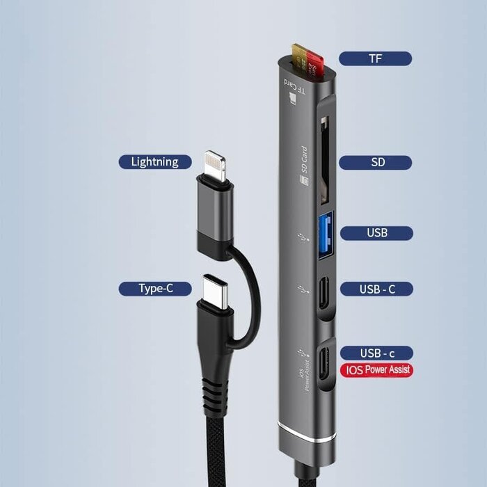Lightning to SD/Micro Card Reader for iPhone