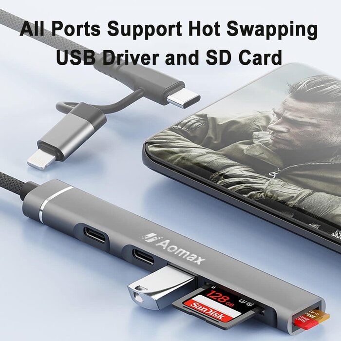 Lightning to SD/Micro Card Reader for iPhone