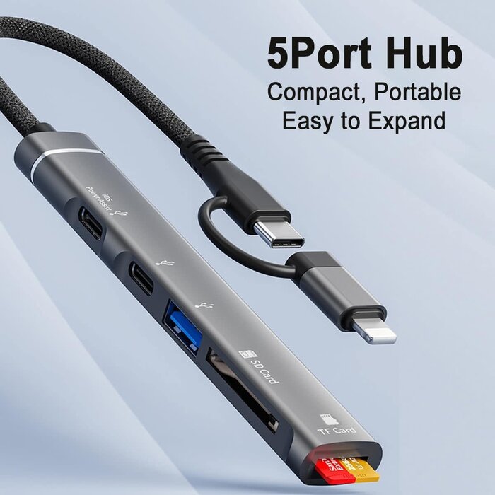 Lightning to SD/Micro Card Reader for iPhone