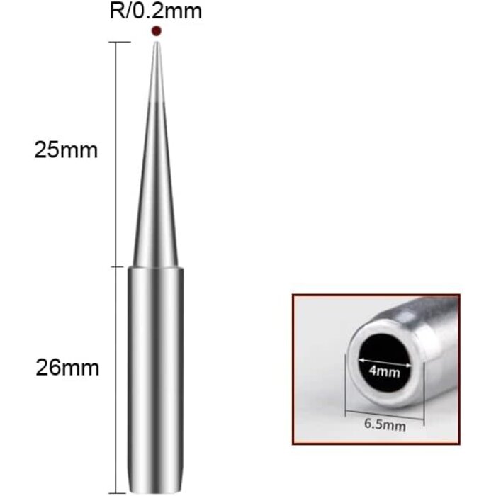 2 Pack 900M-T Soldering Iron Tips For HAKKO 936,937,907 Atten, Quick, Aoyue, Yihua,Vastar,Sywon,Tabiger,SOAIY and X-Tronic soldering station