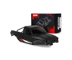 INJORA IR60-BK - INJORA IR60 Pickup Hard Body with Bed Rack for 1/18 TRX4M Defender Bronco