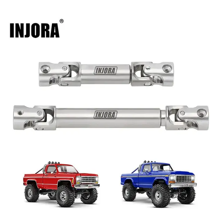 INJORA 4M-72SR - INJORA Stainless Steel Drive Shafts for 1/18 RC Crawler TRX4M High Trail K10 F150