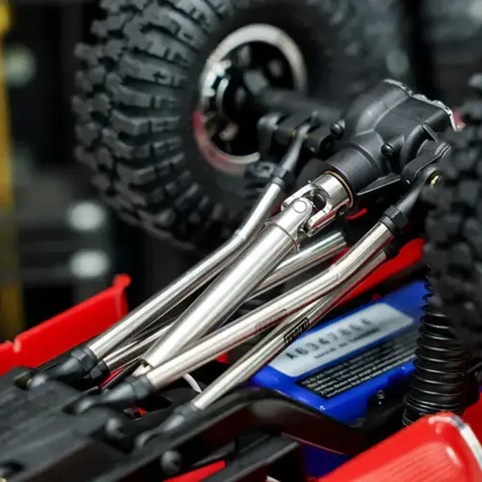 INJORA 4M-72SR - INJORA Stainless Steel Drive Shafts for 1/18 RC Crawler TRX4M High Trail K10 F150