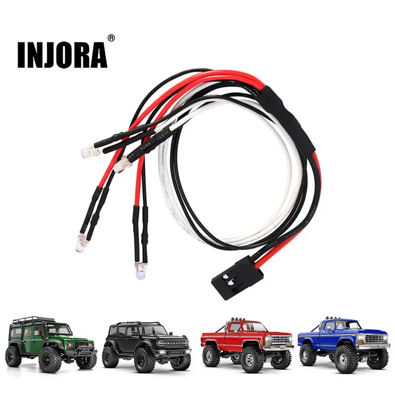 INJORA 4M-16 - INJORA Headlights & Taillights LED Lights Kit for 1/18 TRX4M (4M-16)