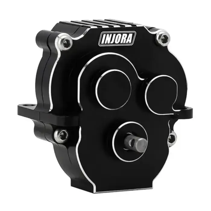 INJORA 4M-55UD-BK - INJORA CNC Aluminum Complete Transmission for 1/18 TRX4M (4M-55)