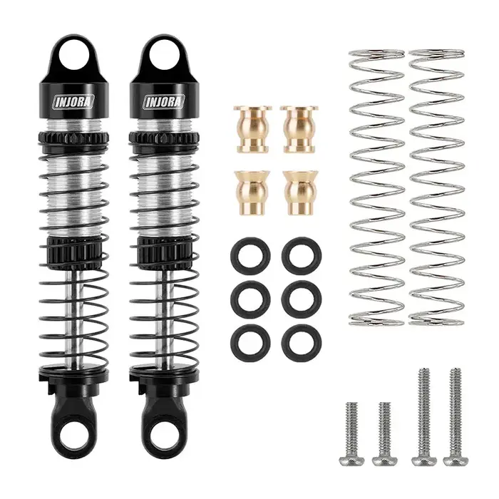 INJORA 4M-24BS-2 - INJORA 53mm Aluminum Threaded Oil Shocks for 1/18 TRX4M (4M-24)