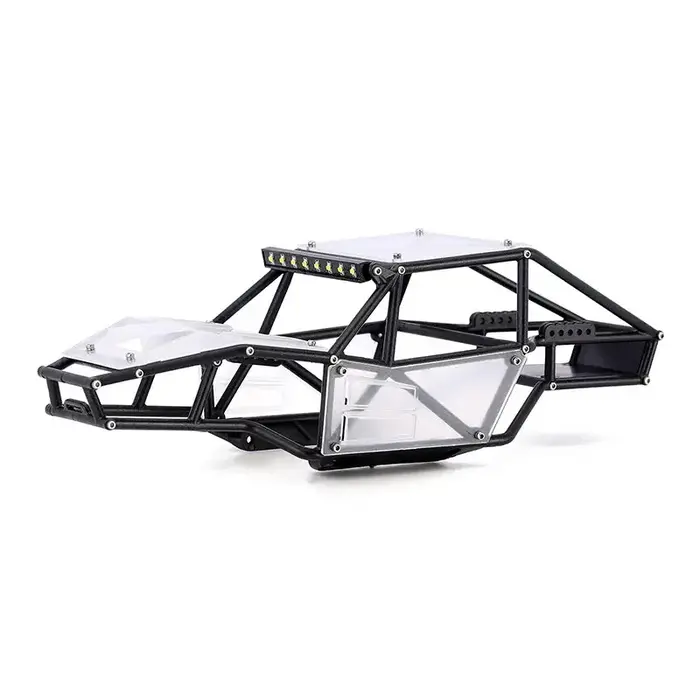 INJORA 4M-53CR - INJORA Rock Tarantula Nylon Buggy Body Chassis Kit for 1/18 TRX4M, Clear