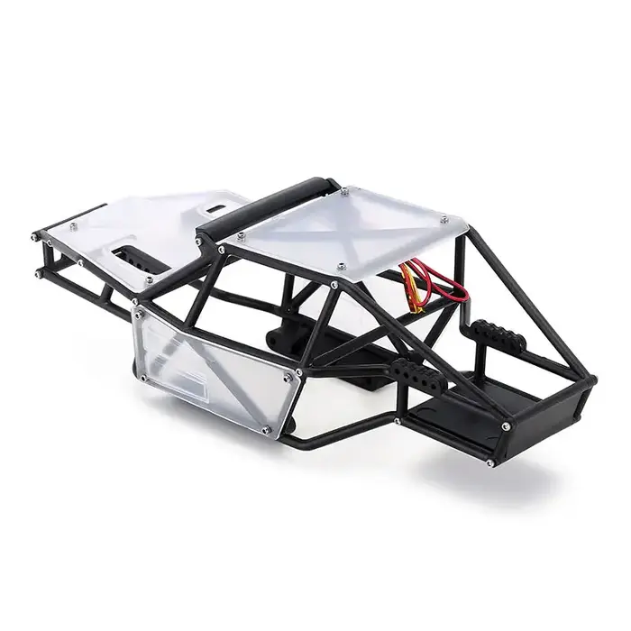 INJORA 4M-53CR - INJORA Rock Tarantula Nylon Buggy Body Chassis Kit for 1/18 TRX4M, Clear