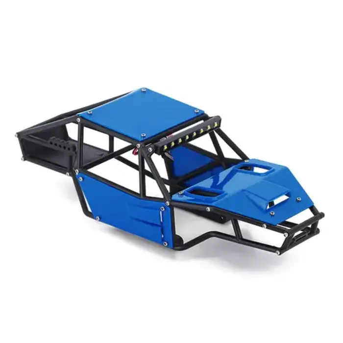 INJORA 4M-53BL - INJORA Rock Tarantula Nylon Buggy Body Chassis Kit for 1/18 TRX4M, Blue