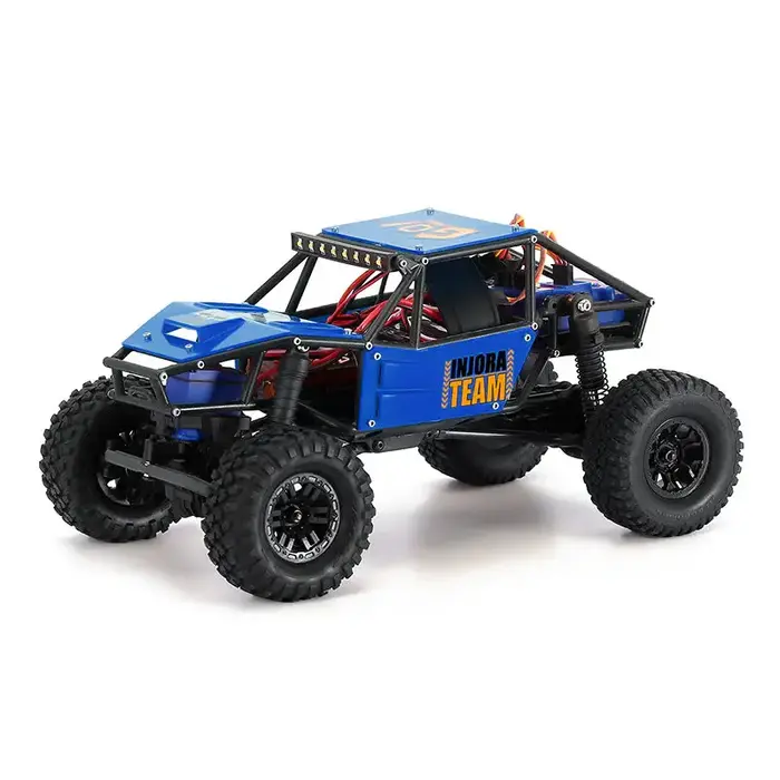 INJORA 4M-53BL - INJORA Rock Tarantula Nylon Buggy Body Chassis Kit for 1/18 TRX4M, Blue