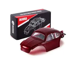 INJORA BUG24-RD - INJORA BUG24 Body with Interior for 1/24 SCX24 C10 JLU Bronco Base Camp 4Runner, Burgundy