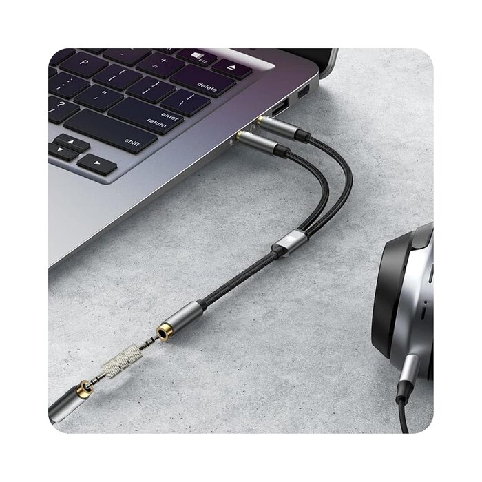 X0319 - Bociloy 3.5 mm Male to Male Audio Cable Connector, 1/8” Audio Adapter Male to Male Jack Adapter, Metal Male Headphone Jack Coupler Connector, Silver Plated