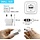 TYPE-C-1 - MIKWOAB US to Europe Plug Adapter, 220V to 110V Type C European Travel Adapter, American to European Plug Adapter for Spain Germany France Italy Israel, White