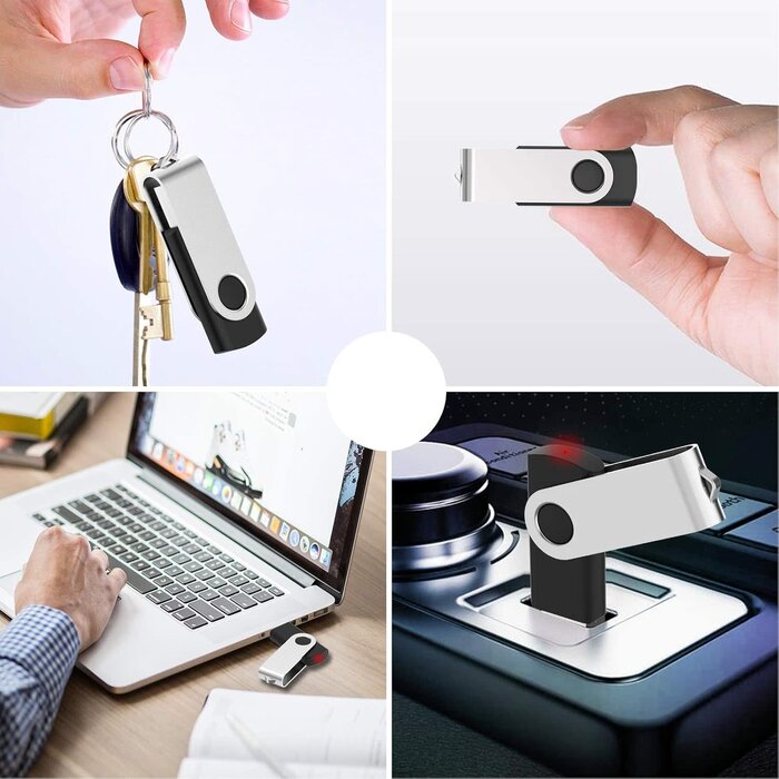 64GB-USB-3.0 - KOOTION 32GB Flash Drive USB 3.0 Thumb Drive USB Drives Jump Drives Keychain Memory Stick Black