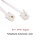 10ft Phone Telephone Extension Cord 10FT Cable Line with Standard RJ11 6P4C Plugs for Landline Phone and Fax (10F, White,)