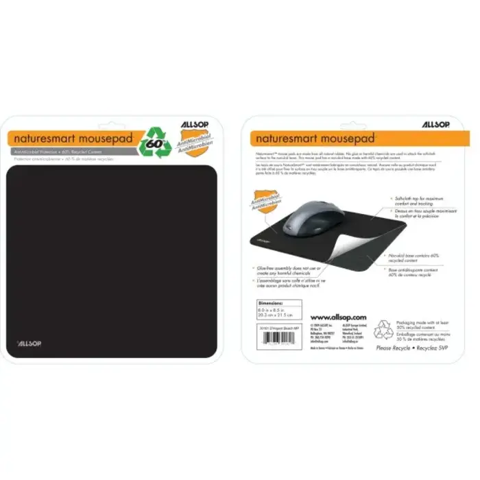 ALS28229 - Allsop® Basic Mouse Pad, Black