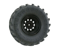 RPM RPM82232 - 1/10 Revolver Crawler Front/Rear 2.2 Wheels with Wide Base, 12mm Hex, Black (2)