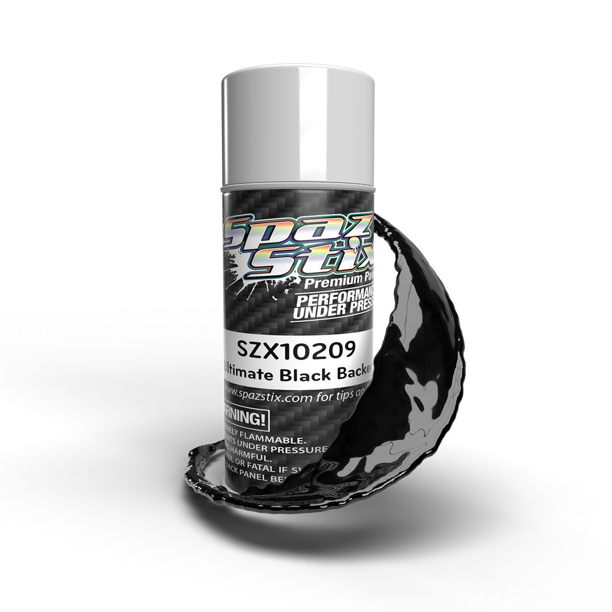 Spaz Stix SZX10209 - Ultimate Black Backer for Mirror Chrome, Aerosol, 3.5oz Can