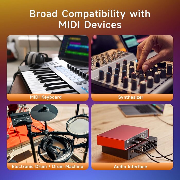 MIDI-5PIN-10FT - Cable Matters 5 Pin DIN MIDI Cable, 5 Pin MIDI Cable - 10 Feet