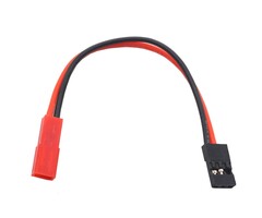 F/JST-2-M/JRFUTABA  - ShareGoo 10CM 20AWG JST Female Plug to JR Futaba Male Servo Receiver Connector Adapter Cable for RC Car FPV Boat Lipo Battery RC Car Led Lights Cooling Fans