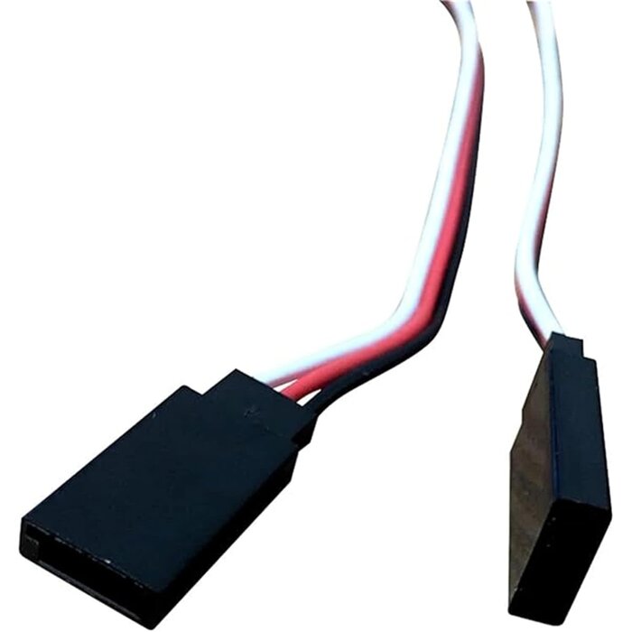 M/F-3PIN-EXT-1FT - EBOOT 1ft 3-Pin Servo Extension Lead Wire Cable Cord for Control Board Remote Control Parts, Female to Male