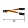 SERVO-Y-HARNESS - Cecicebb 7cm JR/Futaba Style Servo Extension Cable 1 to 2 Y Harness Leads Splitter Cable Male to Female Extension Lead Wire for RC Models Drone Car