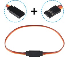 4"-SERVO-EXT - Diitao 10CM/3.93IN 3-Pin Servo Extender Remote Control RC Servo Extension Cord Cable Male to Female Servo Extension Wire Cable for RC Car Airplanes(10 cm)
