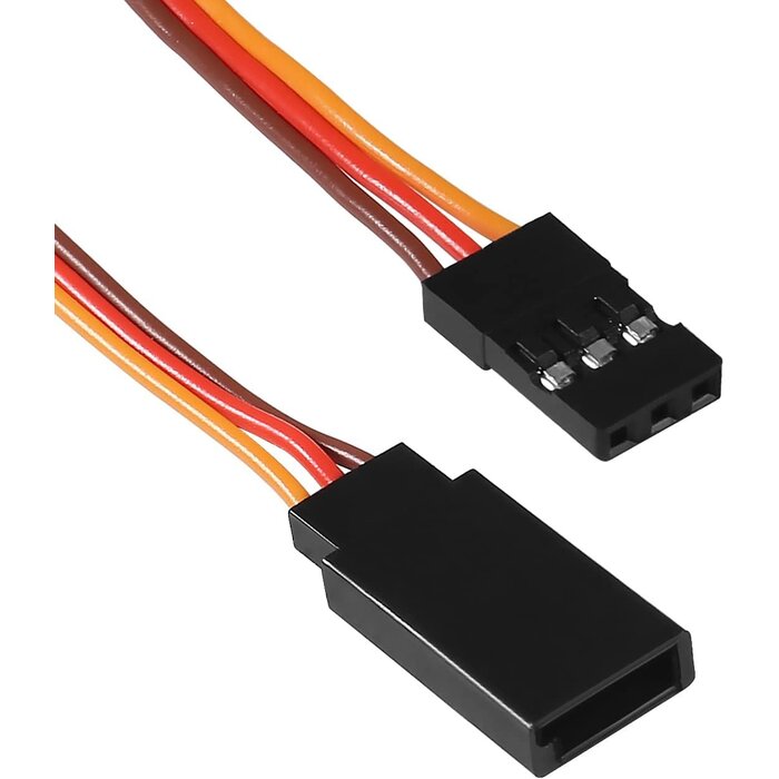 4"-SERVO-EXT - Diitao 10CM/3.93IN 3-Pin Servo Extender Remote Control RC Servo Extension Cord Cable Male to Female Servo Extension Wire Cable for RC Car Airplanes(10 cm)