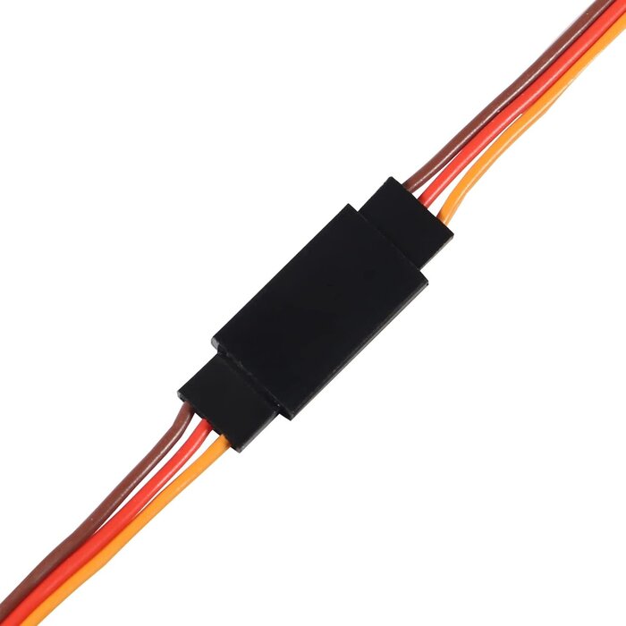 4"-SERVO-EXT - ALAMSCN 10CM/3.93IN 3-Pin Servo Extender Remote Control RC Servo Extension Cord Cable Male to Female Servo Extension Wire Cable for RC Car Airplanes(10 cm)