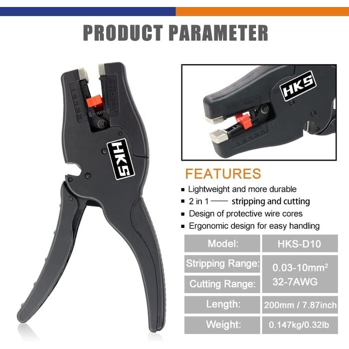 Self Adjusting Wire Stripper 3 in 1