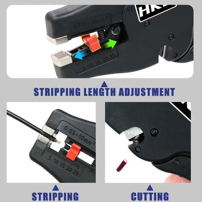 Self Adjusting Wire Stripper 3 in 1