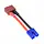F/T-PLUG2M/EC2 - rflaueo Deans/T-Plug Style Female to EC2 Male RC Connector Adapter with 16awg 2inch Wire (E14-4)