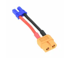 F/XT602M/EC2 - rflaueo XT60 Female to EC2 Male RC Connector Adapter with 16awg 2inch Wire (E30-4)