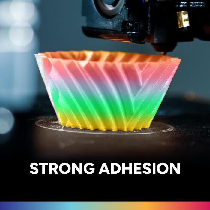 OVPLA-CHRISTMAS-PRISM - OVERTURE Christmas Prism PLA Filament 1.75mm PLA 3D Printer Filament, 1kg Cardboard Spool (2.2lbs), Dimensional Accuracy +/- 0.02mm, Fit Most FDM Printer (Christmas Prism)